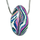 DVH Fluorescent Funkite Teardrop Bead Industrial Paint (Fordite related) 38x22x16mm (6202)