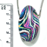 DVH Fluorescent Funkite Teardrop Bead Industrial Paint (Fordite related) 38x22x16mm (6202)