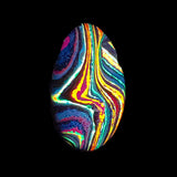 DVH Fluorescent Funkite Teardrop Bead Industrial Paint (Fordite related) 38x22x16mm (6202)