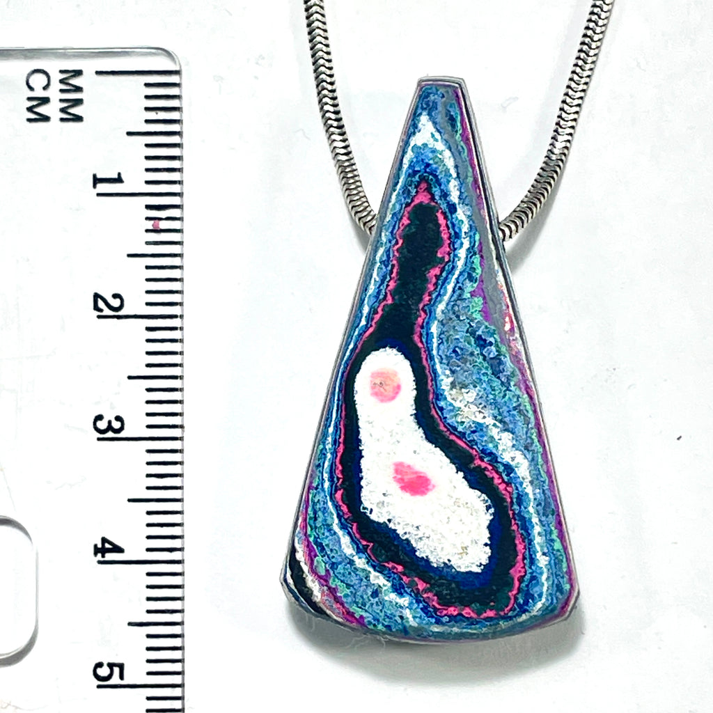 DVH Fluorescent Funkite Wedge Bead Industrial Paint (Fordite related) 45x24x12mm (6203) - DVHdesigns