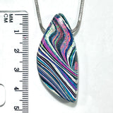 DVH Fluorescent Funkite Freeform Bead Industrial Paint (Fordite related) 46x21x8mm (6205)