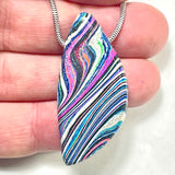 DVH Fluorescent Funkite Freeform Bead Industrial Paint (Fordite related) 46x21x8mm (6205)
