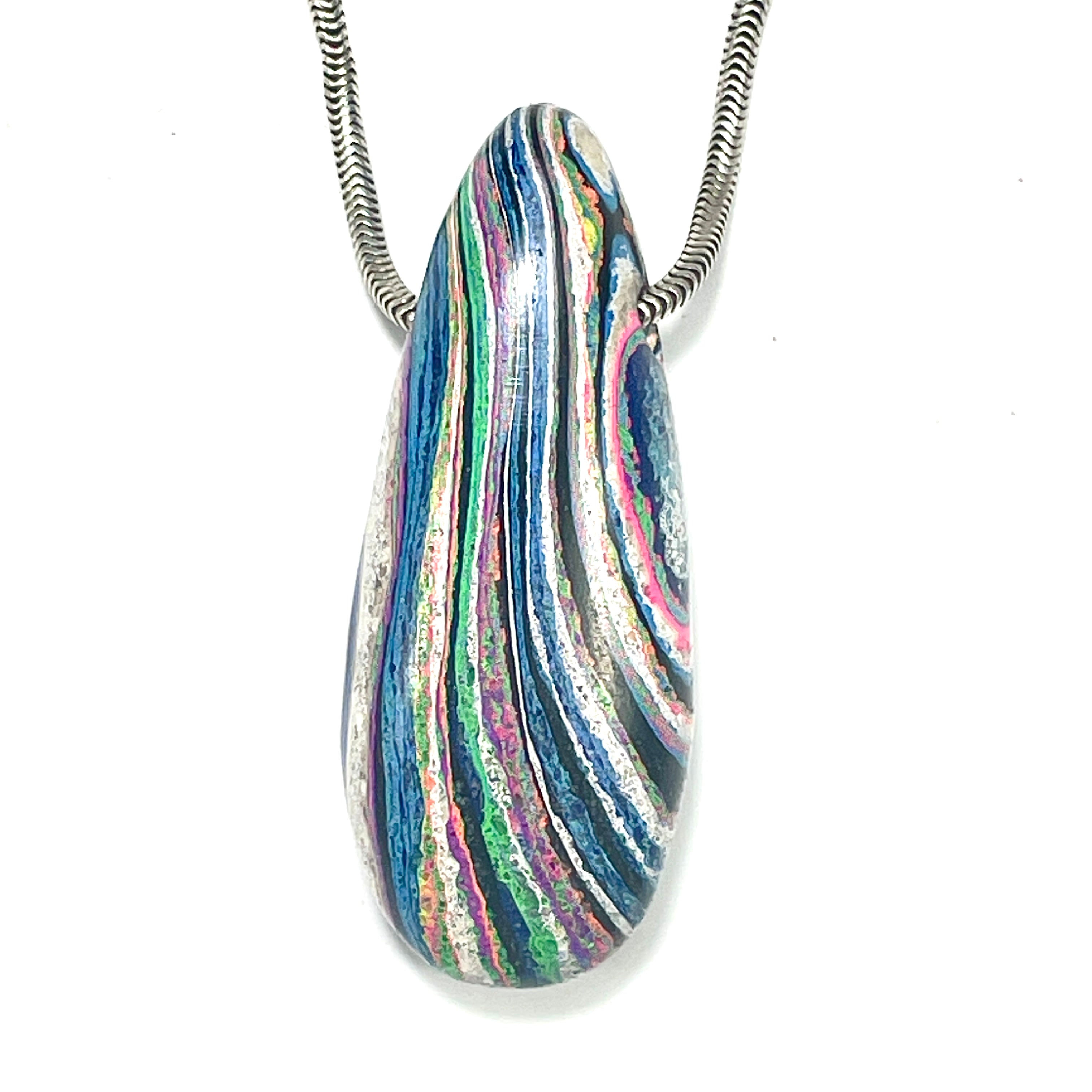DVH Fluorescent Funkite Bead Industrial Paint (Fordite related) 45x18x13mm (6633)