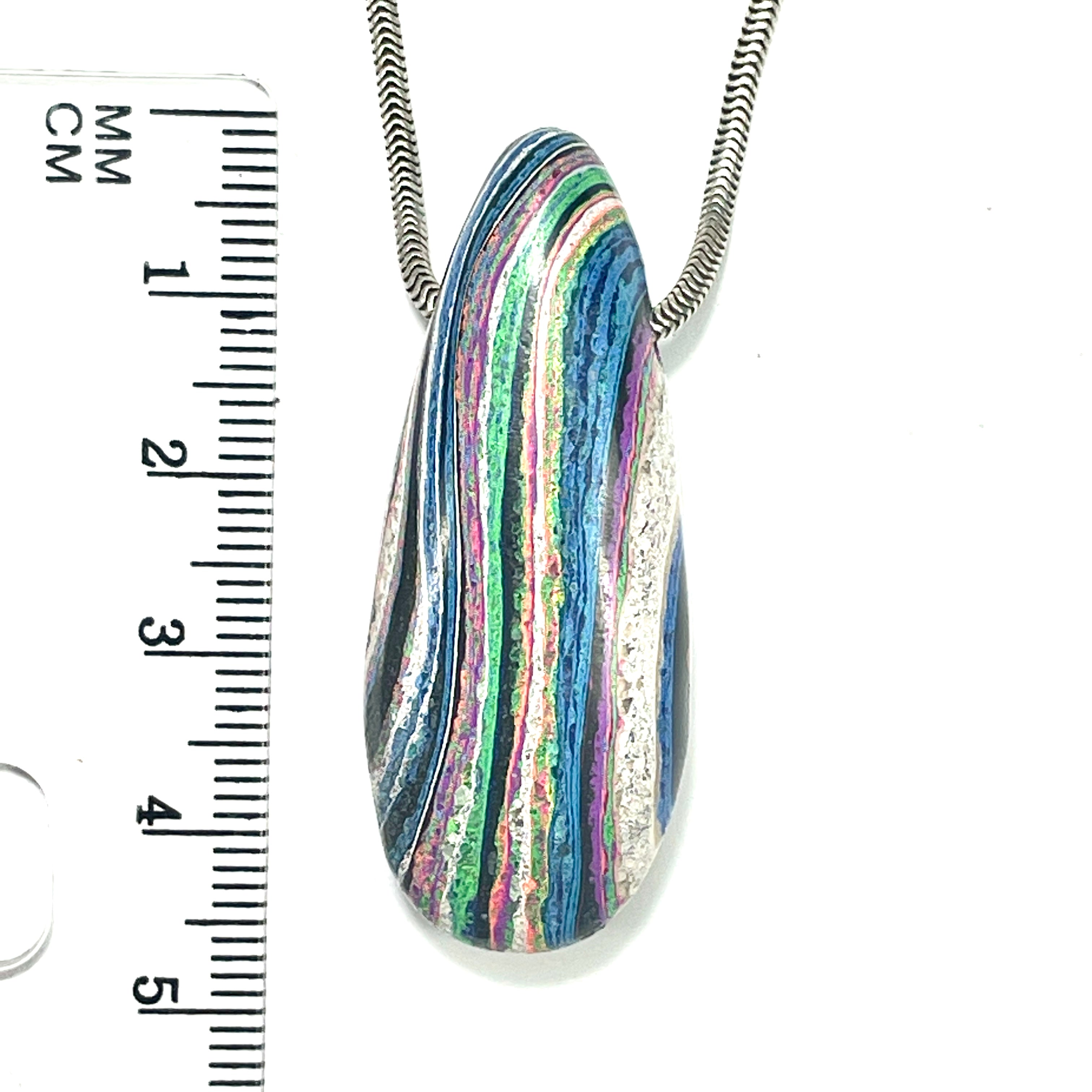 DVH Fluorescent Funkite Bead Industrial Paint (Fordite related) 45x18x13mm (6633)