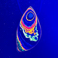 DVH Fluorescent Funkite Bead Industrial Paint (Fordite related) 45x25x11mm (6635) - DVHdesigns