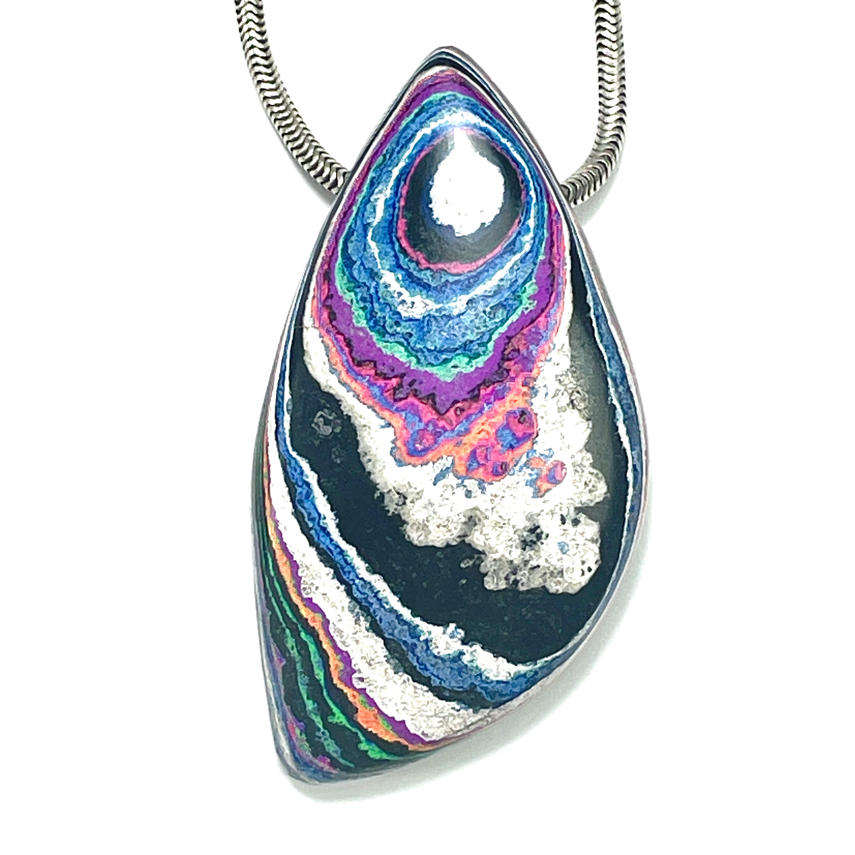 DVH Fluorescent Funkite Bead Industrial Paint (Fordite related) 45x25x11mm (6635)