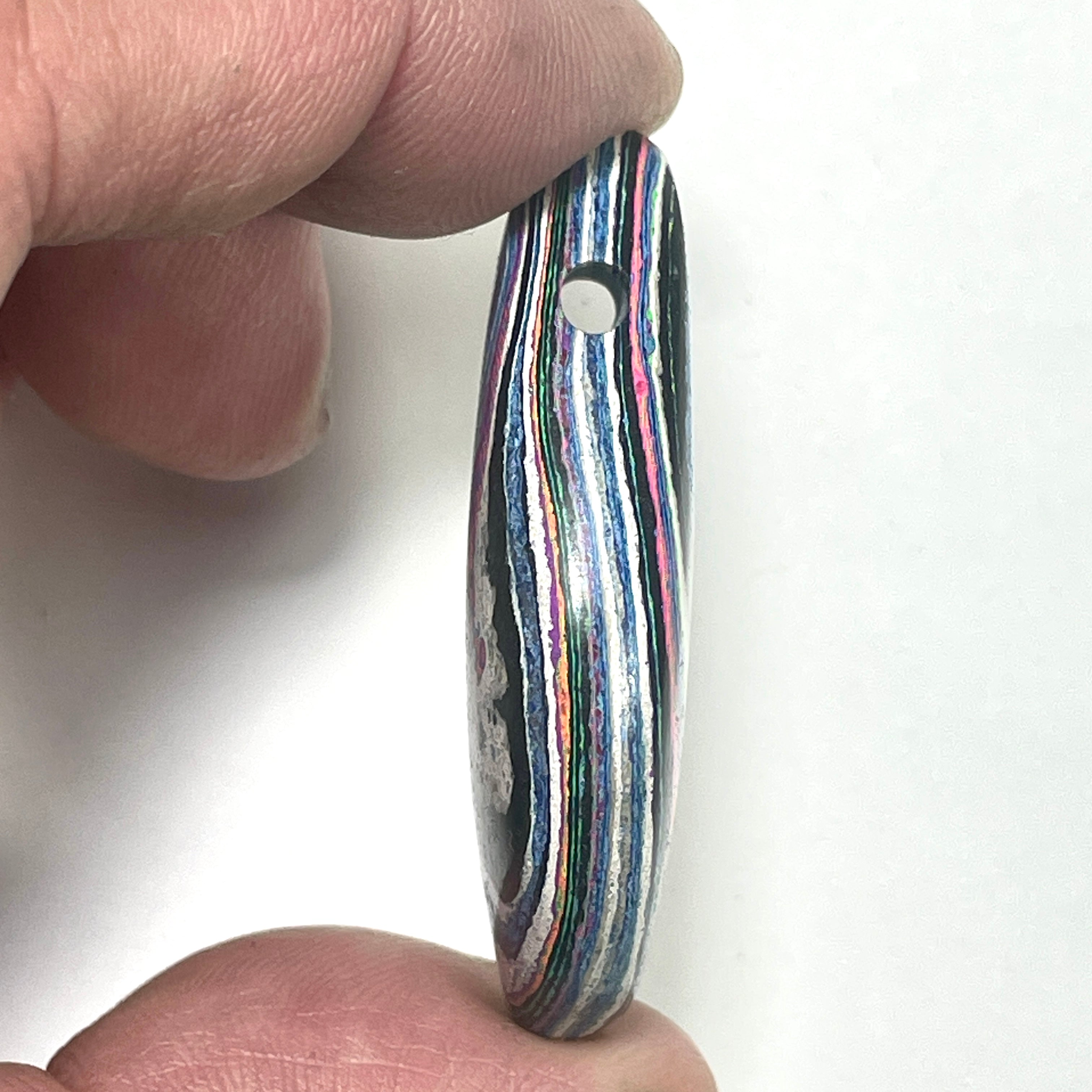 DVH Fluorescent Funkite Bead Industrial Paint (Fordite related) 45x25x11mm (6635) - DVHdesigns