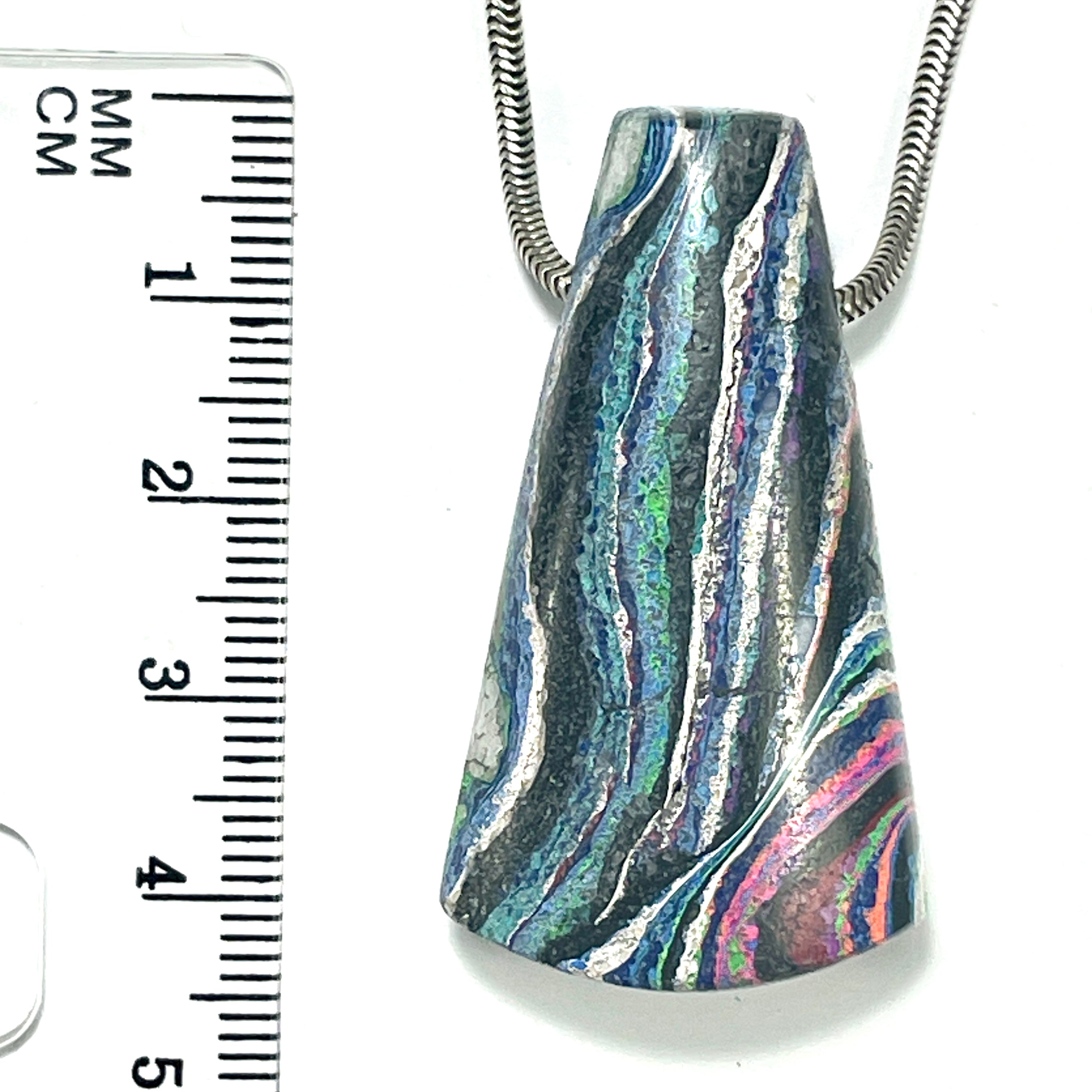 DVH Fluorescent Funkite Bead Industrial Paint (Fordite related) 43x24x13mm (6636)