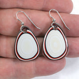 DVH Fordite Earrings Ford F150 Truck KC Assembly Sterling 29x20x3 (5336)