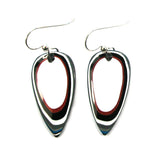 DVH Fordite Earrings Ford F150 Truck KC Assembly 32x17mm Sterling (5439)