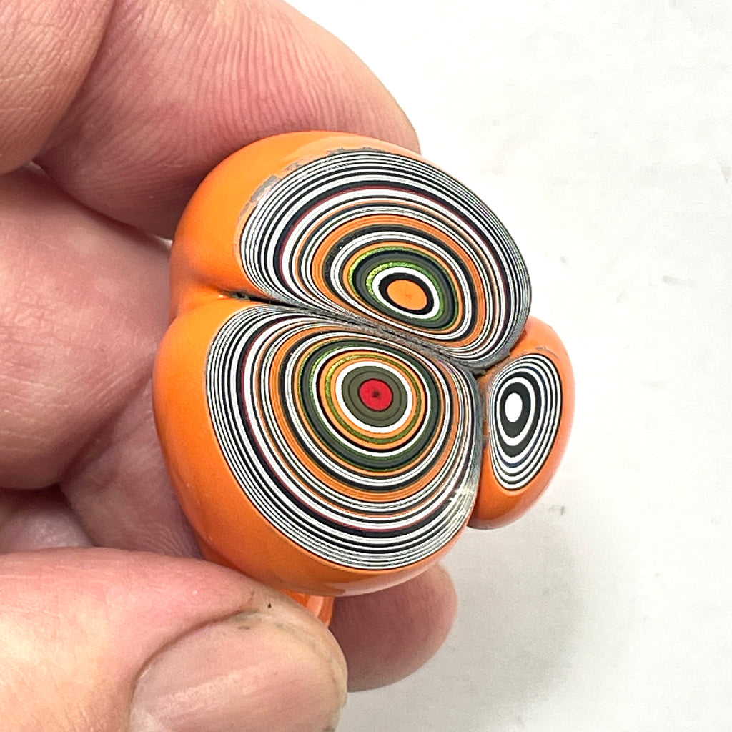 DVH Michigan Fordite Specimen Polished Face Rough Chv Frd Jp  (6153)