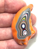 DVH Michigan Fordite Specimen Polished Face Rough Chv Frd Jp  (6160)