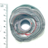 DVH Michigan Fordite Specimen Polished Face Rare Donut Rough Chv Frd Jp (6167)