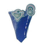 DVH Michigan Purple Fordite Specimen Polished Face Rough Chv Frd Jp (6170)