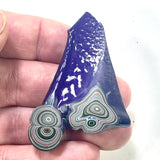 DVH Michigan Purple Fordite Specimen Polished Face Rough Chv Frd Jp (6170)