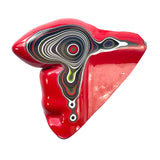 DVH Michigan Red Fordite Specimen Polished Face Rough Chv Frd Jp (6177)