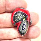 DVH Michigan Red Fordite Specimen Polished Face Rough Chv Frd Jp (6184)