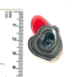 DVH Michigan Red Fordite Specimen Polished Face Rough Chv Frd Jp (6184)