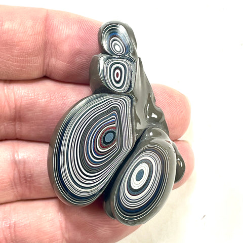 DVH Michigan Fordite Specimen Polished Face Rough Chv Frd Jp (6187)