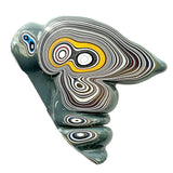 DVH Michigan Fordite Specimen Polished Face Rough Chv Frd Jp (6229)