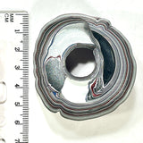 DVH Michigan Red Fordite Rare Buck Hole Donut Specimen Polished Chv Frd Jp (6234)