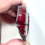 DVH Michigan Red Fordite Rare Buck Hole Donut Specimen Polished Chv Frd Jp (6234)