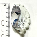 DVH Michigan Fordite Specimen Polished Face Rough Chv Frd Jp (6236)