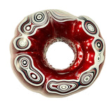 DVH Michigan Red Fordite Rare Buck Hole Donut Specimen Polished Chv Frd Jp (6254)