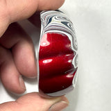 DVH Michigan Red Fordite Rare Buck Hole Donut Specimen Polished Chv Frd Jp (6254)