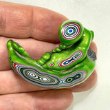 DVH Michigan Fordite Jeep Mojito Green Specimen Polished Face (6255)