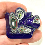 DVH Michigan Fordite Jeep Purple Reign Specimen Polished Face (6257)