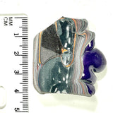 DVH Michigan Fordite Jeep Purple Reign Specimen Polished Face (6257)