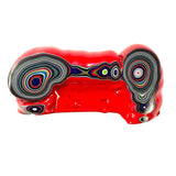 DVH Michigan Red Fordite Specimen Polished Face Rough Chv Frd Jp (6259)