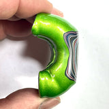 DVH Michigan Fordite Jeep Mojito Green Specimen Polished Face (6262)