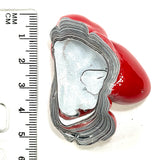 DVH Michigan Red Fordite Specimen Polished Face Chv Frd Jp (6264)