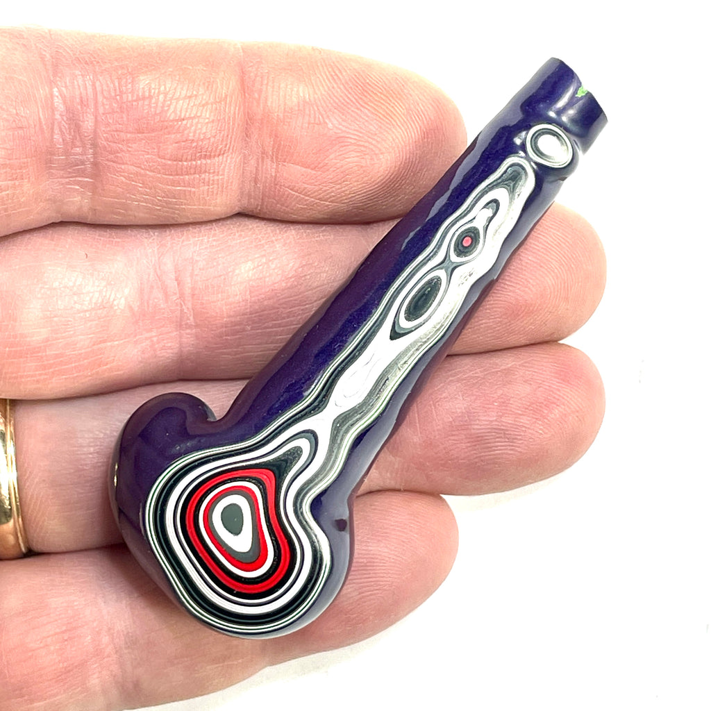 DVH Michigan Fordite Jeep Purple Reign Specimen Polished Face (6265) - DVHdesigns
