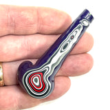 DVH Michigan Fordite Jeep Purple Reign Specimen Polished Face (6265)