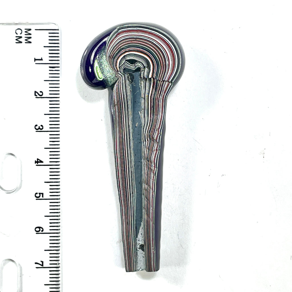 DVH Michigan Fordite Jeep Purple Reign Specimen Polished Face (6265) - DVHdesigns