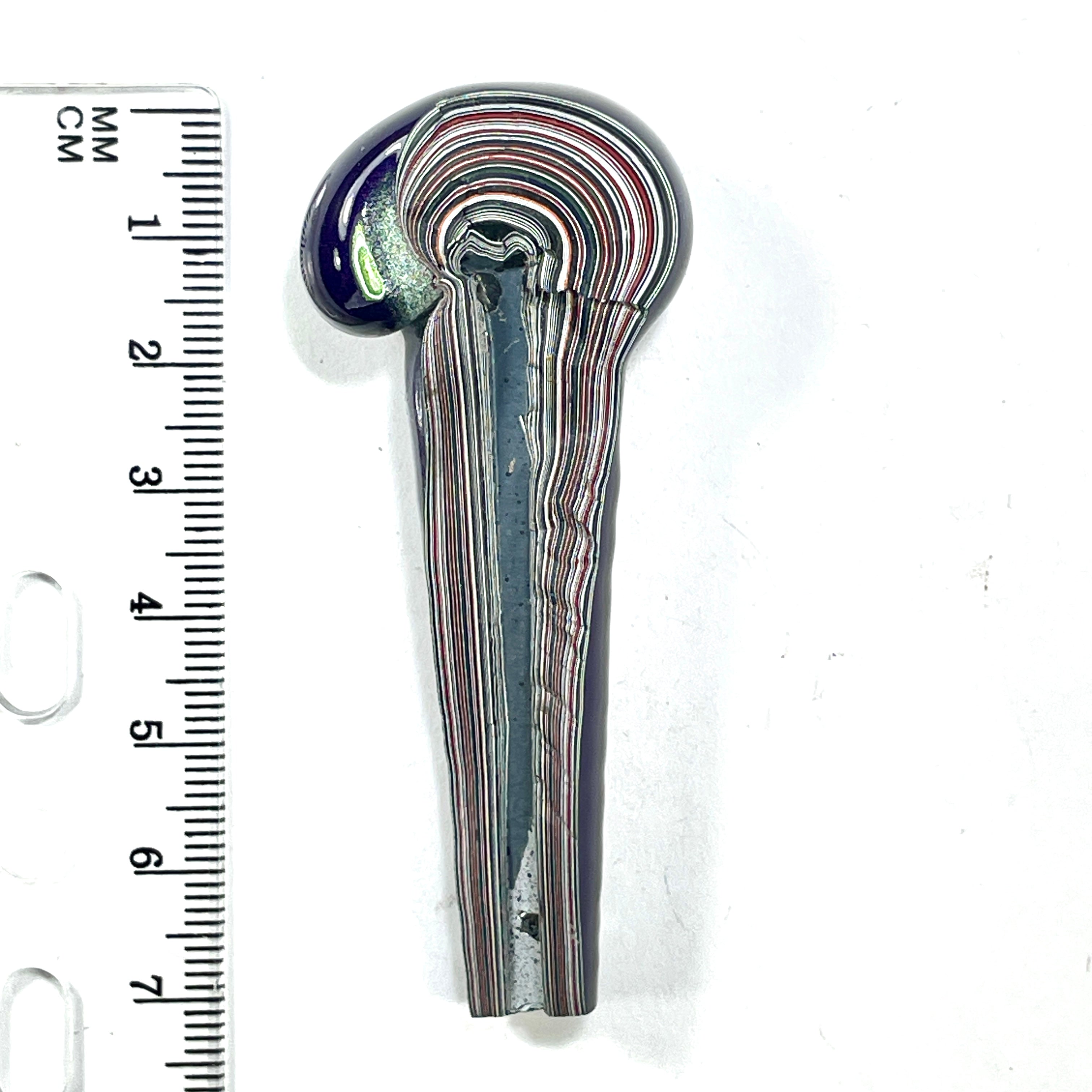 DVH Michigan Fordite Jeep Purple Reign Specimen Polished Face (6265) - DVHdesigns