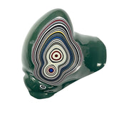 DVH Michigan Fordite Specimen Polished Face Rough Chv Frd Jp (6269)