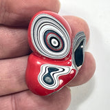 DVH Michigan Fordite Specimen Polished Face Rough Chv Frd Jp (6270)