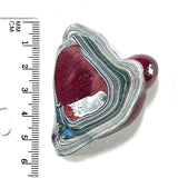 DVH Michigan Red Fordite Specimen Polished Face Rough Chv Frd Jp (6271)
