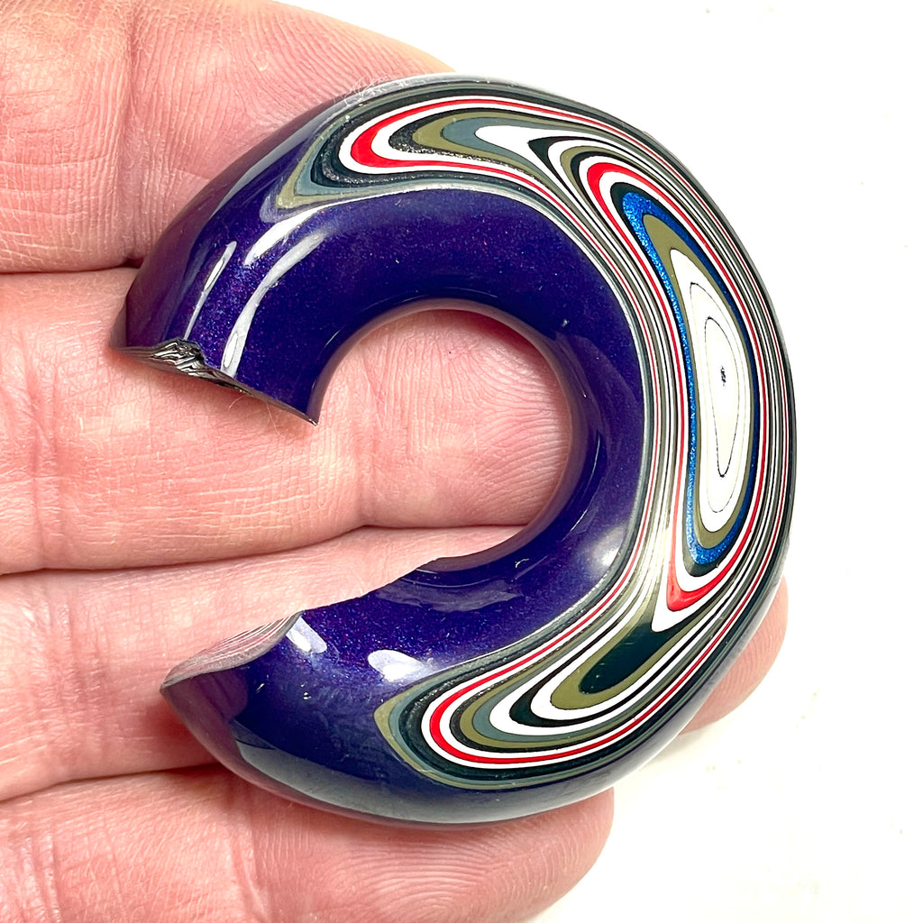 DVH Michigan Fordite Jeep Purple Reign Specimen Polished Face (6288) - DVHdesigns