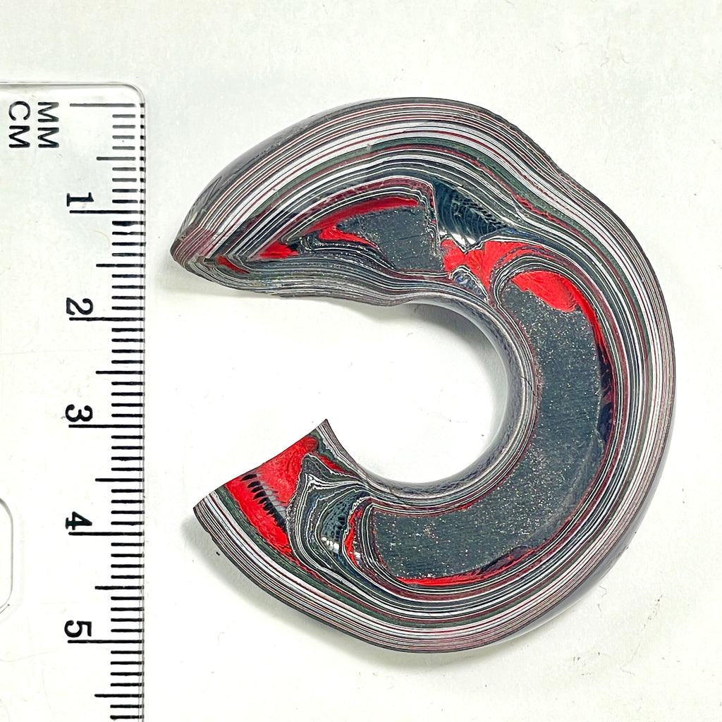 DVH Michigan Fordite Jeep Purple Reign Specimen Polished Face (6288) - DVHdesigns