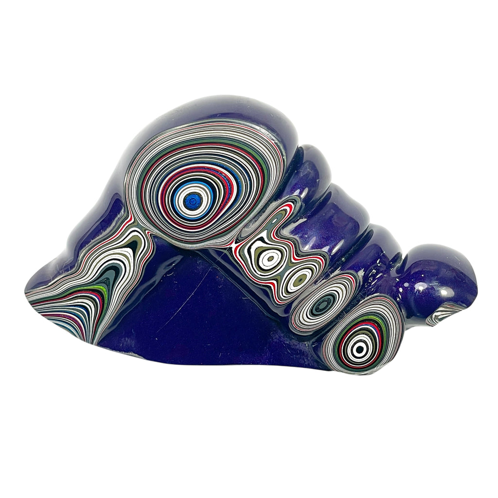 DVH Michigan Fordite Jeep Purple Reign Specimen Polished Face (6290) - DVHdesigns