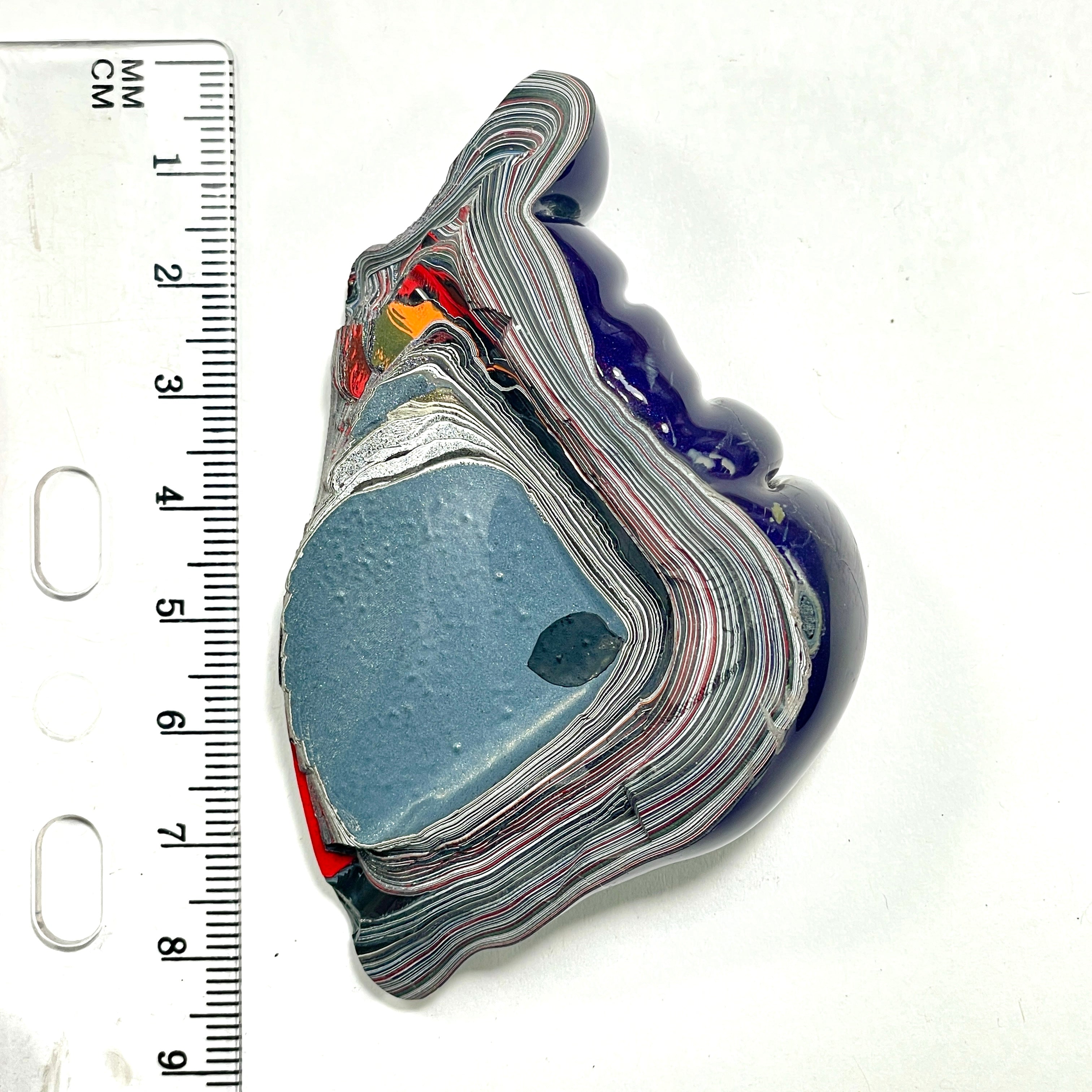 DVH Michigan Fordite Jeep Purple Reign Specimen Polished Face (6290) - DVHdesigns