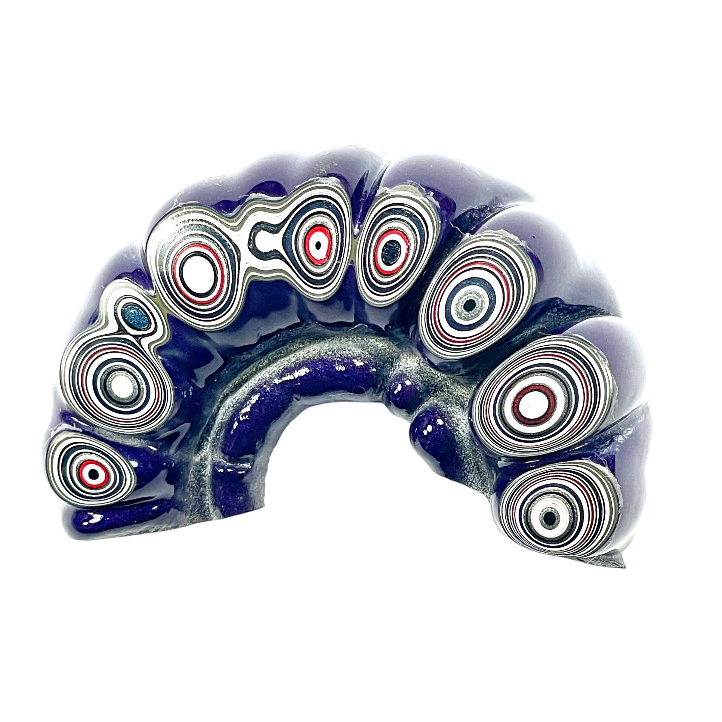 DVH  Michigan Jeep Fordite Purple Reign Rainbow Specimen Polished Face Chv Frd Jp (6296) - DVHdesigns