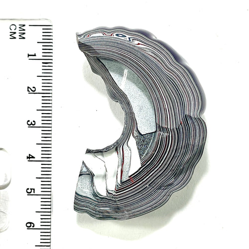 DVH  Michigan Jeep Fordite Purple Reign Rainbow Specimen Polished Face Chv Frd Jp (6296) - DVHdesigns