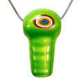 DVH Michigan Jeep Fordite Mojito Green Cyclops Bead Pendant 55x31x14mm (6305) - DVHdesigns
