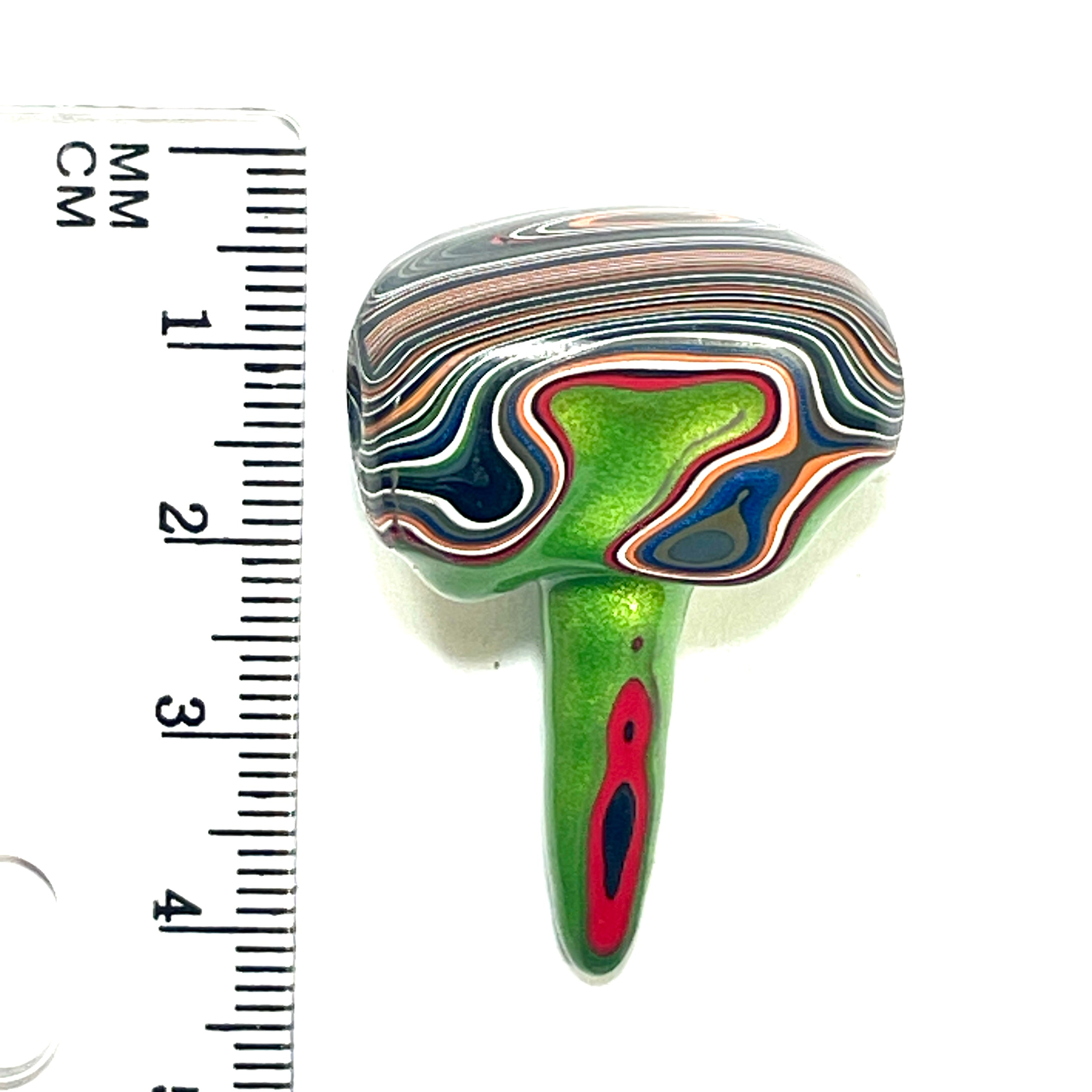 DVH Michigan Jeep Fordite Stlactite Mojito Green Bead Pendant 27x40x18mm (6306) - DVHdesigns